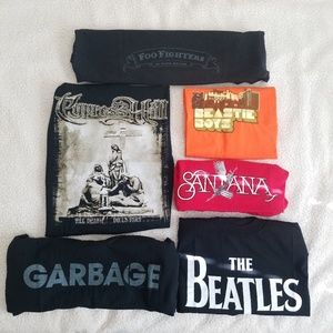 Men's XL concert t-shirts